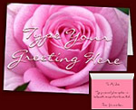 Pink Rose Cards Custom Rose Cards Personalized 