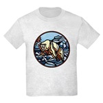 Polar Bear Art Kids T-Shirt