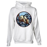 Polar Bear Hoodie Polar Bear Art Hooded Sweatshirt