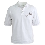 Polar Bears Art Golf Shirt Wildlife Illustration