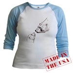 Polar Bear & Cub Jr. Raglan Jersey Art & Design
