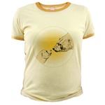 Polar Bear & Cub Jr. Ringer T-Shirt Wildlife Art