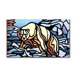 Polar Bear Art Sticker (Rectangular)