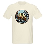 Polar Bear Art Light T-Shirt Wildlife Painting