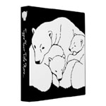 Polar Bear Book Binder Bear Art Photo Album Customizable Binders