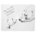 Personalized Polar Bear Art Notebooks Sketchpads Logbooks Customize Bear Art Notebooks 