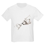 Polar Bear & Cub Kids T-Shirt Art Drawing