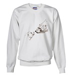 Polar Bear Art Sweatshirt Wildlife Art Drawing