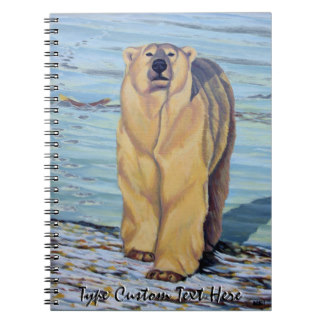 Bear Notebook Personalized Polar Bear Art Journals Sketchpads & Log Books