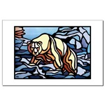  Polar Bear art poster Mini Poster Print