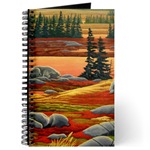 Arctic Canadian Landscape Painting Gifts Journal, notebook diary.