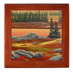 Polar Bear Box Canadian Landscape & Polar Bear Art Wooden Box Gifts Online Artist's Favorite!