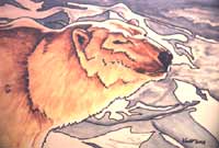 painting Polar Bear on Ice Berge Original Painting Click on Image for Detail