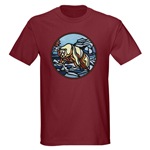 Polar Bear T-shirt Dark T-Shirt Art Wildlife Painting