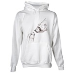 Polar Bear Hoodie Polar Bear  Art Hooded Sweatshirt Wildlife Drawing