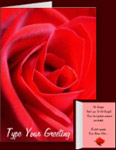 Red Rose Cards Personalized Classic Rose Greeting Cards 