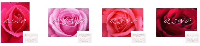 New Custom RSVP Cards Classic Rose RSVP Cards 