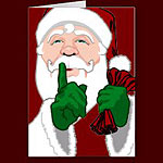 Santa Clause Cards Blank Holiday Classic Santa Clause Greeting Card Christmas Greetings Christmas Cards for Friend Family Men Women Kids Home & Office Original Fun Santa Holiday Art Cards Holiday Greeting or Blank Christmas Cards Santa Holiday Cards & Gifts Design by Kim Hunter. See www.kimhunter.ca for many more Cards & Keepsakes Online. 