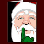 Santa Christmas Cards Blank Holiday Classic Santa Clause Greeting Card Christmas Greetings Christmas Cards for Friend Family Men Women Kids Home & Office Original Fun Santa Holiday Art Cards Holiday Greeting or Blank Christmas Cards Santa Holiday Cards & Gifts Design by Kim Hunter. See www.kimhunter.ca for many more Cards & Keepsakes Online. 