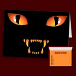 Spooky Halloween Party Invitations Personalized Halloween Greeting Cards 