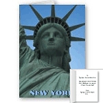 Personalized Statue of Liberty Greeting Cards Customize or Leave Card Blank 