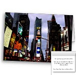 New York Cards Personalized Times Square City Lights New York Greeting Cards 