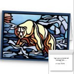Personalized Art Cards Tribal Bear Art Cards Custom or Blank First Nations Greeting Cards Bear Art Greeting Cards 