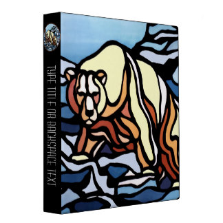 Polar Bear Book Binder Bear Art Photo Album Customizable Binders