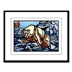 Tribal Polar Bear Art Painting Wildlife Art Print Metis First Nations Art Prints Online