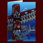Vancouver Greeting Cards Canada Totem Pole Landmark Cards & Gifts