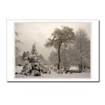 Winter Wonderland Postards Snowy Landscape Photo Cards Cards Winter Bridge Landscape Cards & Gifts for Men Women & Kids Beautiful Winter Landscape Gifts E-mail to customize