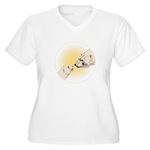 Polar Bear Women's Plus Size V-Neck T-Shirt