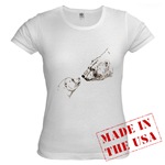 Polar Bear Art Jr. Baby Doll T-Shirt Wildlife Art