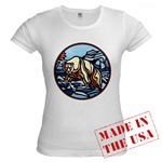 Polar Bear Art Baby Doll T-Shirt 