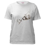 Polar Bear & Cub Women's T-Shirt Art Drawing